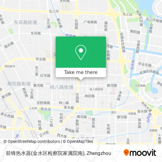 前锋热水器(金水区检察院家属院南) map