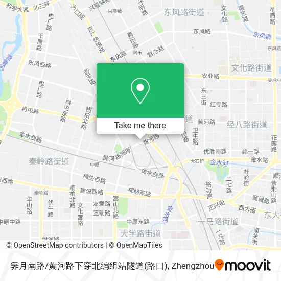 霁月南路/黄河路下穿北编组站隧道(路口) map