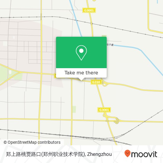 郑上路桃贾路口(郑州职业技术学院) map