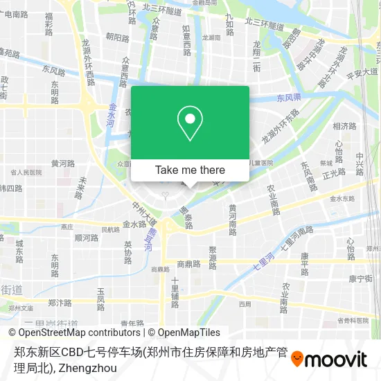 郑东新区CBD七号停车场(郑州市住房保障和房地产管理局北) map