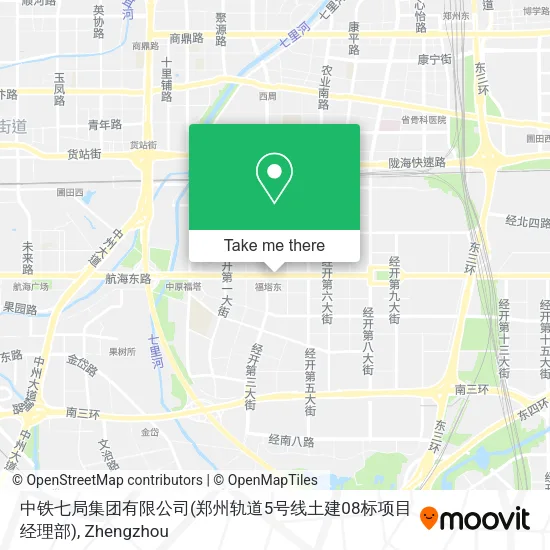 中铁七局集团有限公司(郑州轨道5号线土建08标项目经理部) map