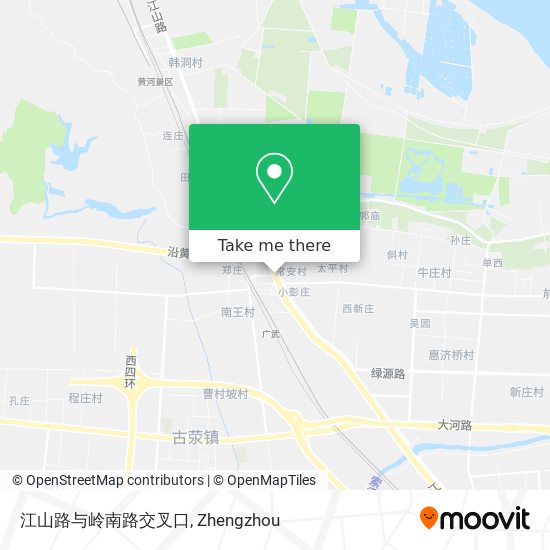 江山路与岭南路交叉口 map