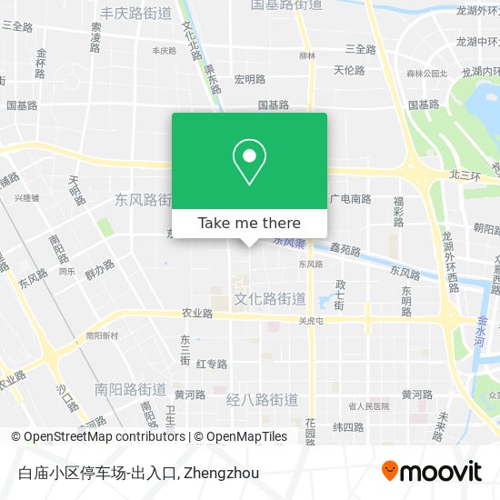 白庙小区停车场-出入口 map