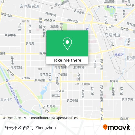 绿云小区-西2门 map
