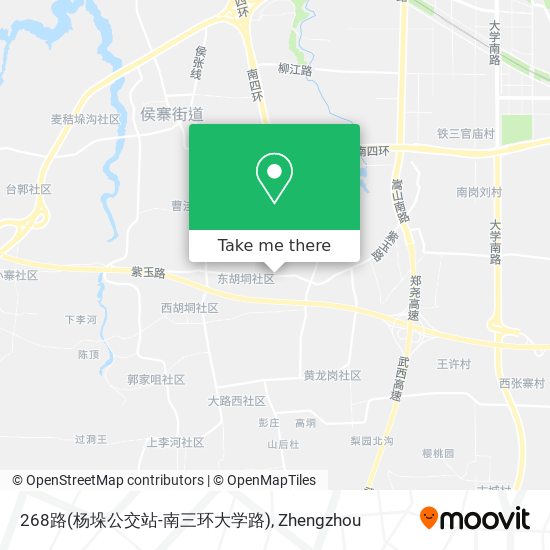 268路(杨垛公交站-南三环大学路) map