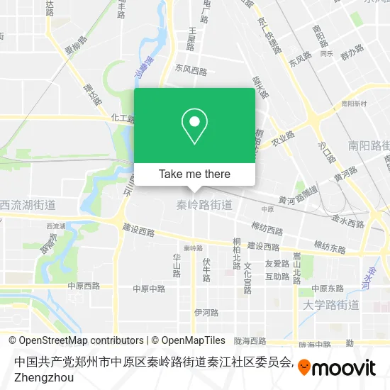 中国共产党郑州市中原区秦岭路街道秦江社区委员会 map