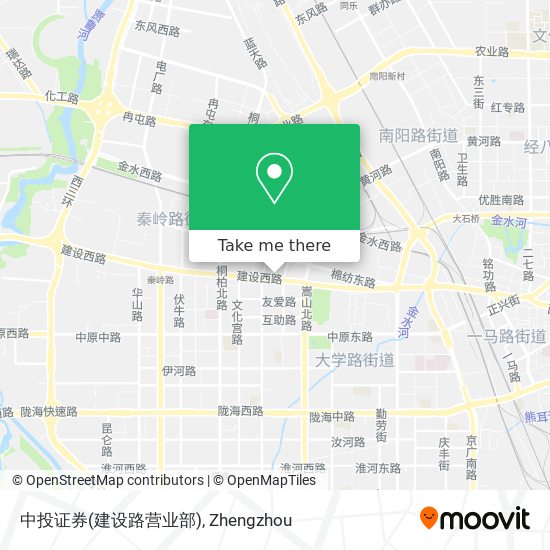 中投证券(建设路营业部) map
