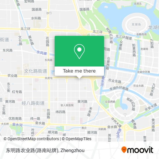 东明路农业路(路南站牌) map