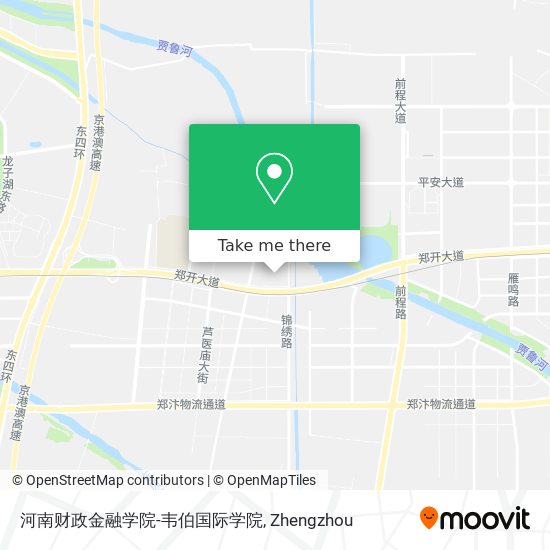 河南财政金融学院-韦伯国际学院 map