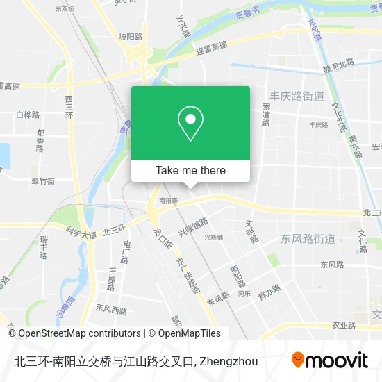北三环-南阳立交桥与江山路交叉口 map