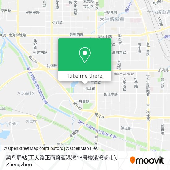 菜鸟驿站(工人路正商蔚蓝港湾18号楼港湾超市) map