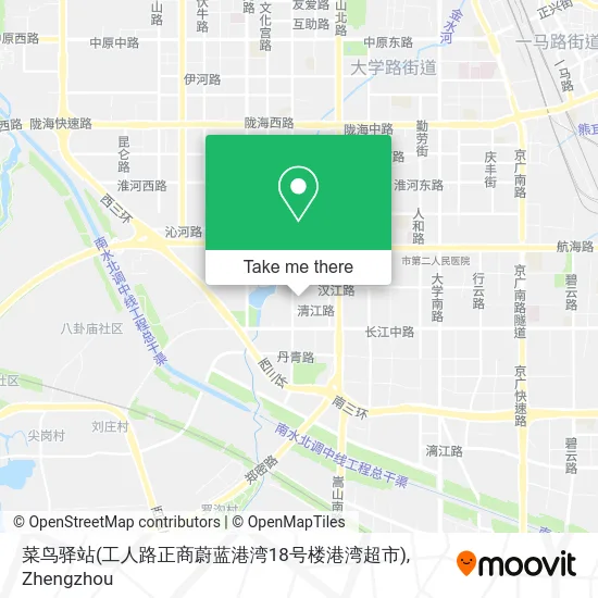 菜鸟驿站(工人路正商蔚蓝港湾18号楼港湾超市) map
