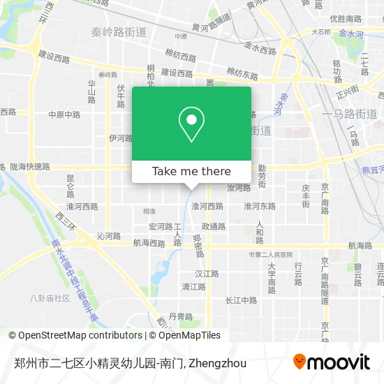 郑州市二七区小精灵幼儿园-南门 map