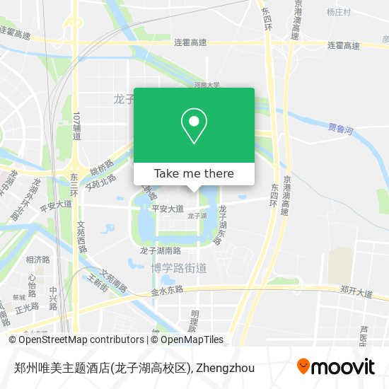 郑州唯美主题酒店(龙子湖高校区) map