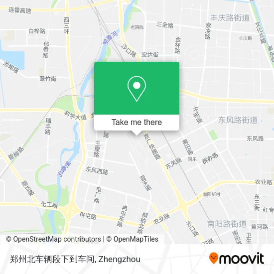 郑州北车辆段下到车间 map