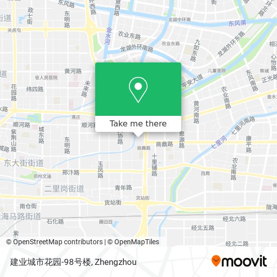 建业城市花园-98号楼 map