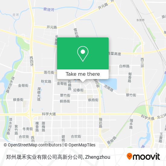 郑州晟禾实业有限公司高新分公司 map