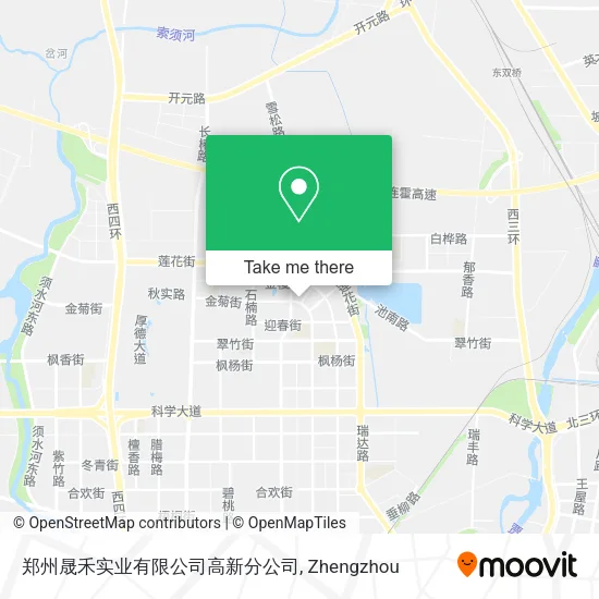 郑州晟禾实业有限公司高新分公司 map