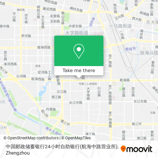 中国邮政储蓄银行24小时自助银行(航海中路营业所) map