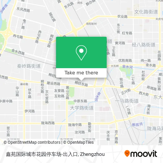 鑫苑国际城市花园停车场-出入口 map