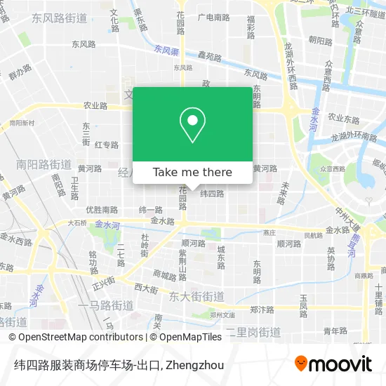 纬四路服装商场停车场-出口 map