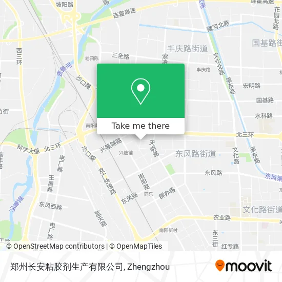 郑州长安粘胶剂生产有限公司 map