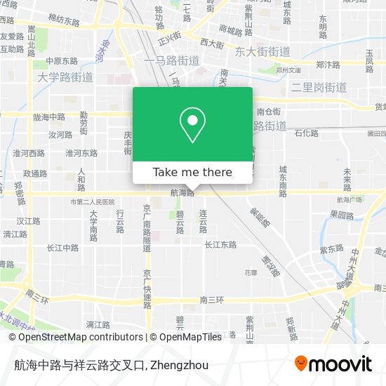 航海中路与祥云路交叉口 map