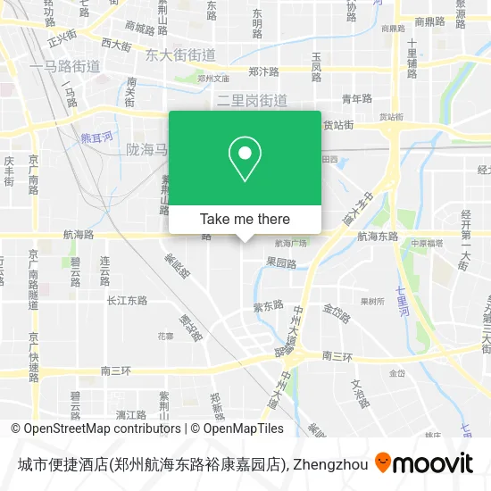 城市便捷酒店(郑州航海东路裕康嘉园店) map