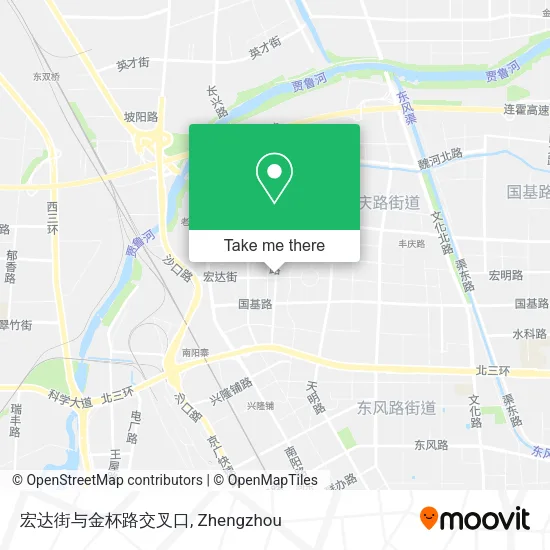 宏达街与金杯路交叉口 map