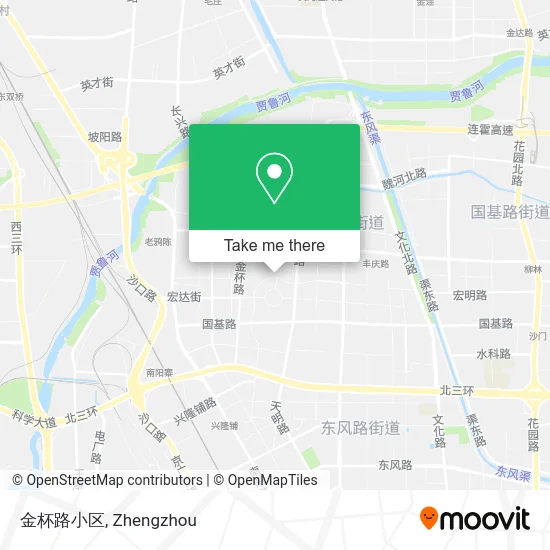 金杯路小区 map