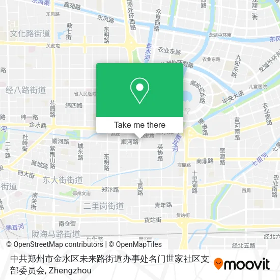 中共郑州市金水区未来路街道办事处名门世家社区支部委员会 map