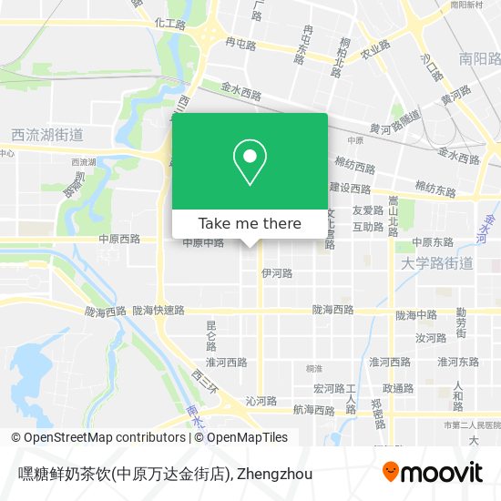 嘿糖鲜奶茶饮(中原万达金街店) map
