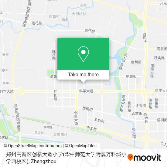 郑州高新区创新大道小学(华中师范大学附属万科城小学西校区) map