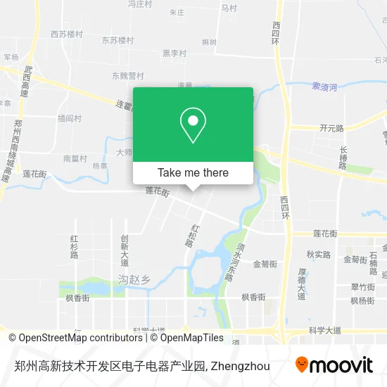 郑州高新技术开发区电子电器产业园 map