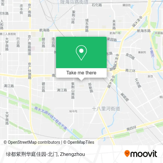 绿都紫荆华庭佳园-北门 map