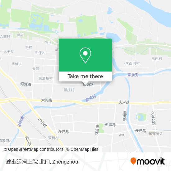 建业运河上院-北门 map