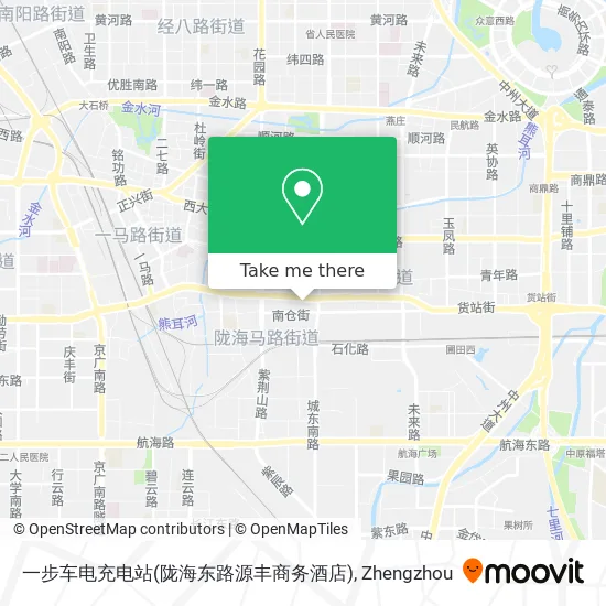 一步车电充电站(陇海东路源丰商务酒店) map