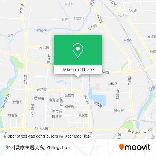 郑州爱家主题公寓 map