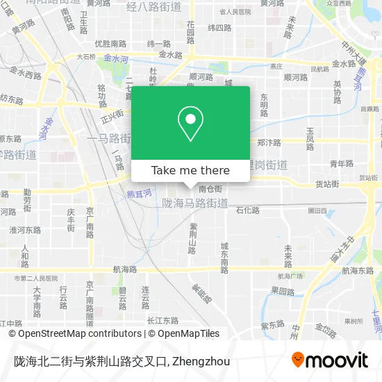 陇海北二街与紫荆山路交叉口 map