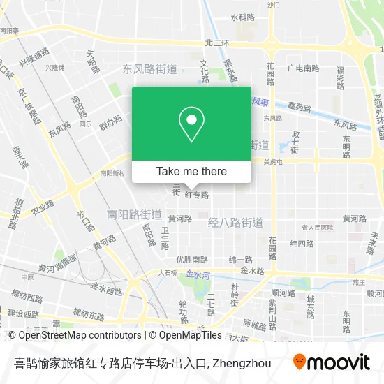 喜鹊愉家旅馆红专路店停车场-出入口 map