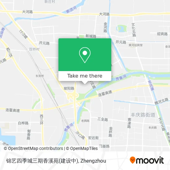 锦艺四季城三期香溪苑(建设中) map