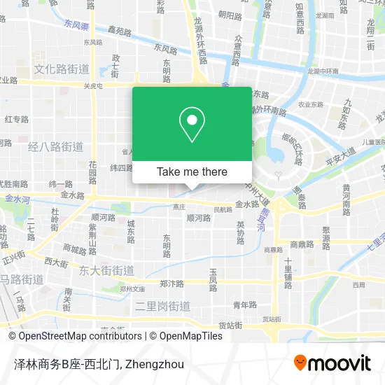 泽林商务B座-西北门 map