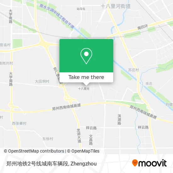 郑州地铁2号线城南车辆段 map