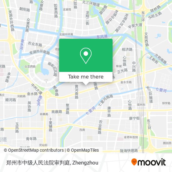 郑州市中级人民法院审判庭 map