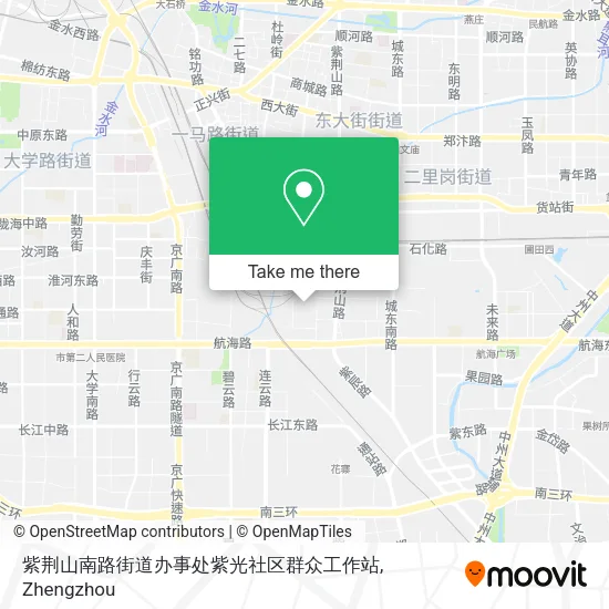 紫荆山南路街道办事处紫光社区群众工作站 map
