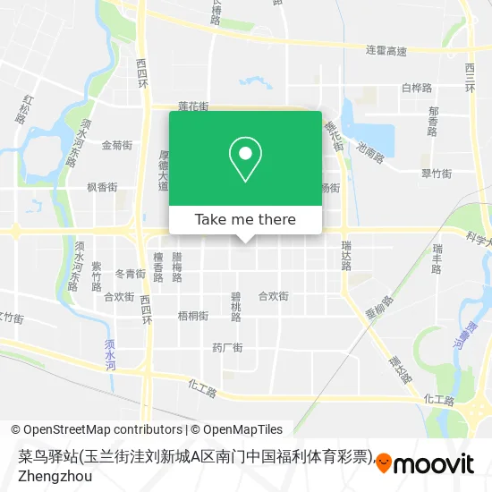 菜鸟驿站(玉兰街洼刘新城A区南门中国福利体育彩票) map