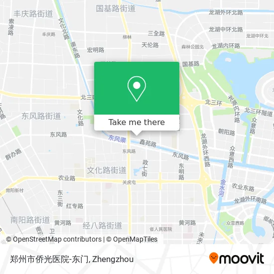 郑州市侨光医院-东门 map