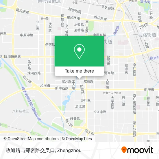 政通路与郑密路交叉口 map