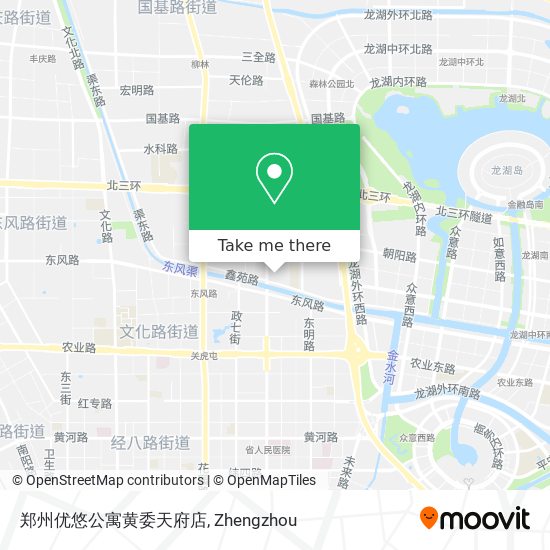 郑州优悠公寓黄委天府店 map
