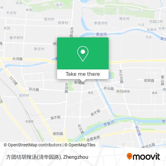 方团结胡辣汤(清华园路) map